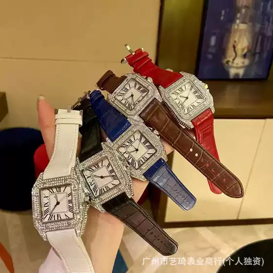 Dai Fa Ka Jia Shan Du Shi series fashionable and versatile men's watches with diamond studded belts wholesale station West source watches