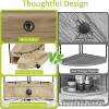 Desktop Wooden Storage Rack Fan-Shaped Corner Rack Double-Layer with Drawer Countertop Jewelry Storage Cosmetics Solid Wood Storage Rack