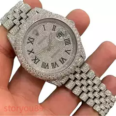 2026 Cross-Border Dunhuang Aliexpress Independent Site Hot-Selling Full Diamond Luxury Series a Series Men's Quartz Watch