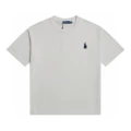 T-shirt gray green label