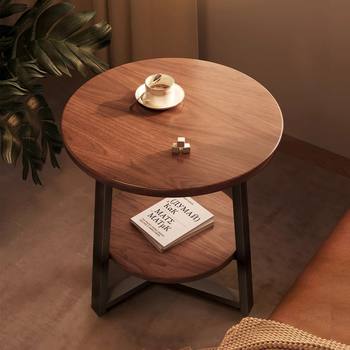 Coffee Table Living Room Home Small Apartment Sofa Side Table Small Table Round Balcony Tea Table Bedroom Bedside Table Storage Rack