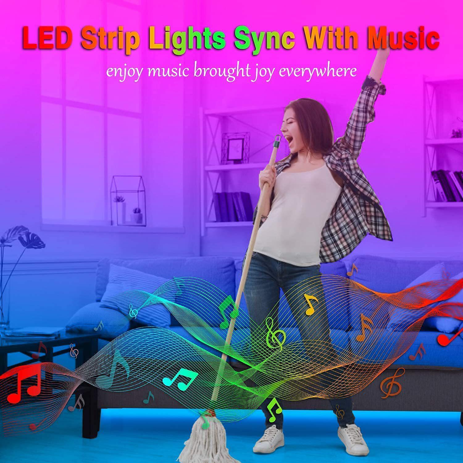 Amazon with Led lights with Bluetooth Led lights with Led lights smart lights with music Bluetooth low voltage lights