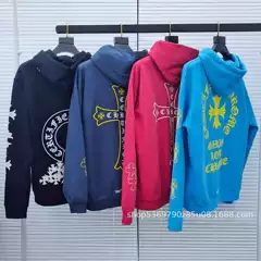 Correct Version of Ready-To-Wear Dirty Dyed Ready-To-Wear Printed Crow Ch Miami Limited Drake Joint High Street Trendyy Sweatshirt