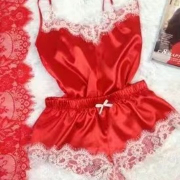 亚马逊爆款睡衣仿真丝睡袍大码居家内衣睡裙ebay货源欧美1165情趣