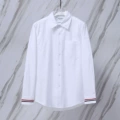 White double cuff red White Blue Ribbon Oxford long sleeve shirt