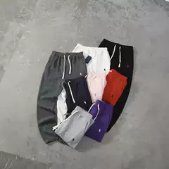 High-Quality Cross-Border Basic Pony Print Logo Drawstring Sweatpants for Men and Women Export