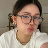 Milk Tea Color Rice Nail Round Glasses Frame 2024 New Style Plain Face Flat Glasses Trendy Women's Internet Celebrant Same Style Glasses Frame