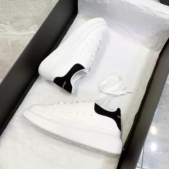 Thick-Soled White Shoes for Men and Women, Spring, Autumn and Winter Shoes, Heightening Internet Celebrity Couple Shoes, Ins Trbottomy Versatile Casual Sports Shoes