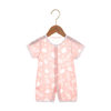 Baby Jumpsuit summer thin men's and women's short-sleeved closed crotch romper newborn clothes summer pajamas