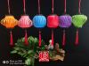 Color lantern DIY creative portable lantern Lantern decorative layout PVC color lantern