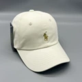 Milk white gold label polo/with steel seal