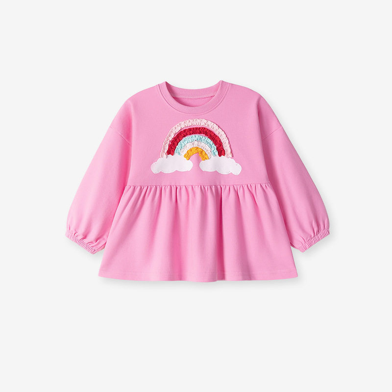 Kids' Clothing Wholesale, [Style] Girls' Set, Rainbow Autumn Long-sleeve Kids' Set