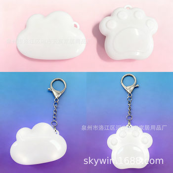 Valentine's Day Cross-Border Temu Ce Certified Rohs Labeling Touch Keychain Heart Backpack Light Led Charging Light