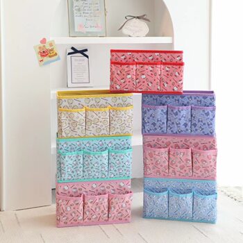 Cartoon Square Foldable Multi-grid Cosmetic Storage Box Pacha Dog Culomi Desktop Sundry Stationery Fixing Box