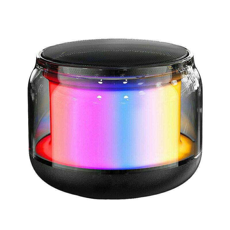 Sci-fi transparent cool bluetooth small speaker mobile phone computer desktop wireless portable home outdoor mini speaker