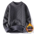 Grey round neck with fleece