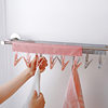 Travel portable fabric hanger bathroom multifunctional folding hanger 6 clips socks underwear clip wholesale