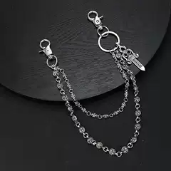 Crodo Element Pants Chain Bag Hanging Chain Sword Round Bead Cross Waist Chain Lobster Button Pendant Jeans Chain