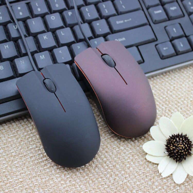 Applicable to Lianxiang M20 wired mouse laptop frosted business mini USB optical mouse cross-border