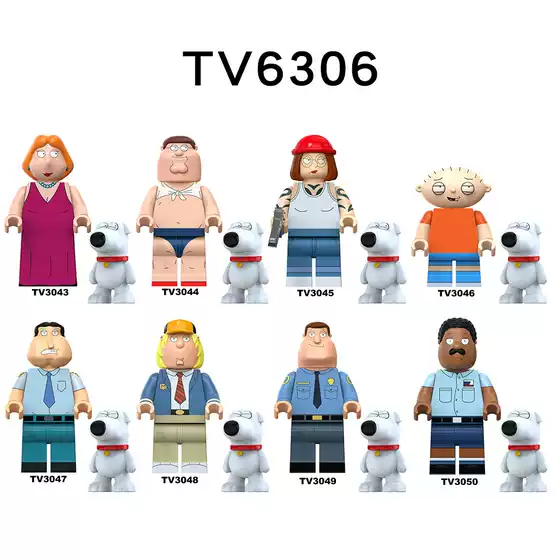 Tv and Movie Comedy Spoof Series Tv6306 Minifigure Foreign Trade Bagged Children's Toys Assembly Building Blocks