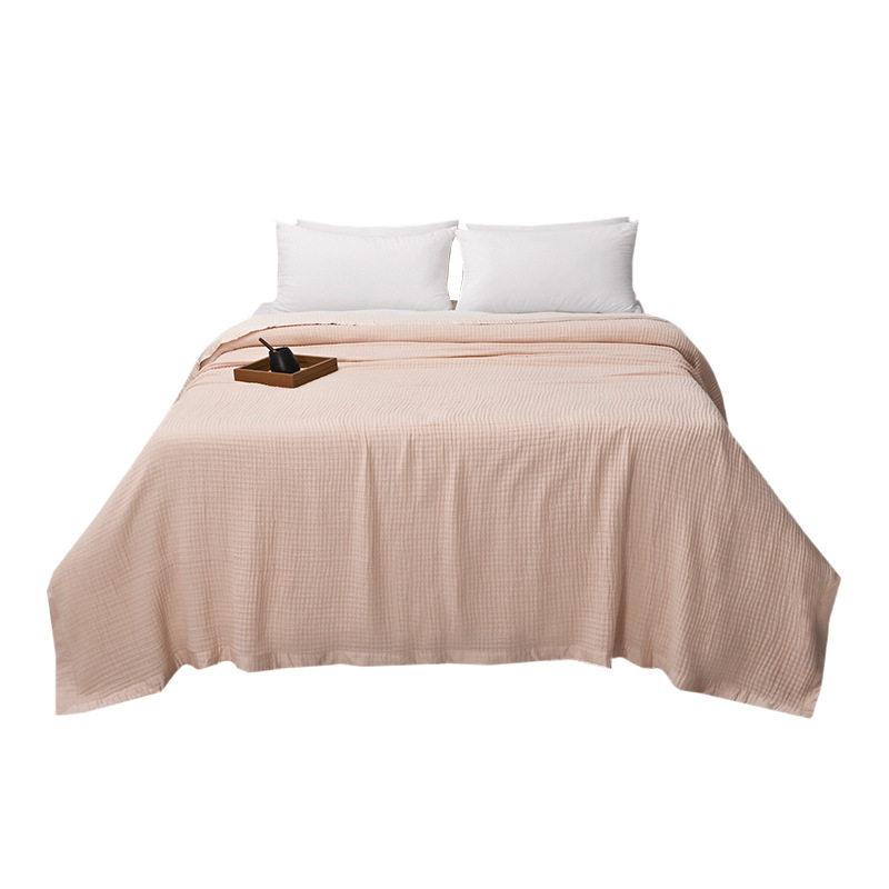Cross-Border Cotton Gauze Blanket for Bed with Imitation Handmade Quilting Process Winter Thickened Office Nap Blanket Wholesale