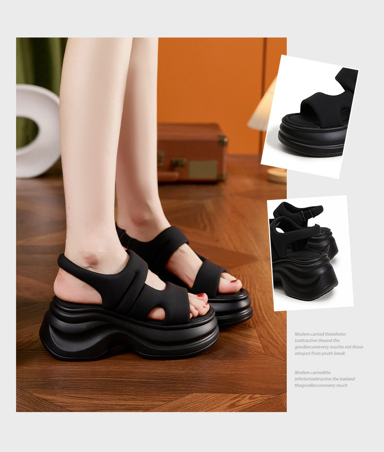 Dép sandal nữ xỏ ngón đế bệt mùa hè thoáng mát — Bạc, Trắng, Đen chi tiết 3