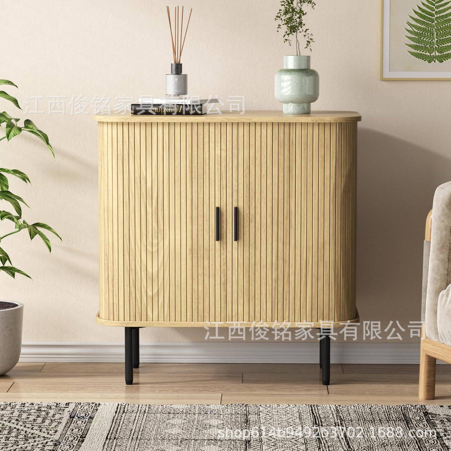 拉链柜门电视柜TVbench 亚马逊热销款欧美风客厅家具跨境专供定制