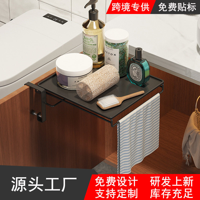 Kitchen Storage Rack Foldable Table Board Cabinet Door Hanger Hanging Countertop Cabinet Extension Bathroom Storage Rack