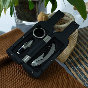 Cross-Border Hot-Selling Red Wine Tools 3-Piece Set of Wine High-End Wine Set 5-Piece Set Large Wine Bottle Set Gift Multi-Function