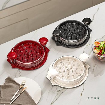 Chicken Breast Shredder, Beef Minced Meat Separator, Chicken Shredder, Multifunctional Chicken Shredding Tool, Transparent with Lid