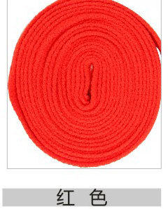White shoes sports leisure football shoelaces Martin boots sports leisure flat shoelaces tension rope colored waist rope