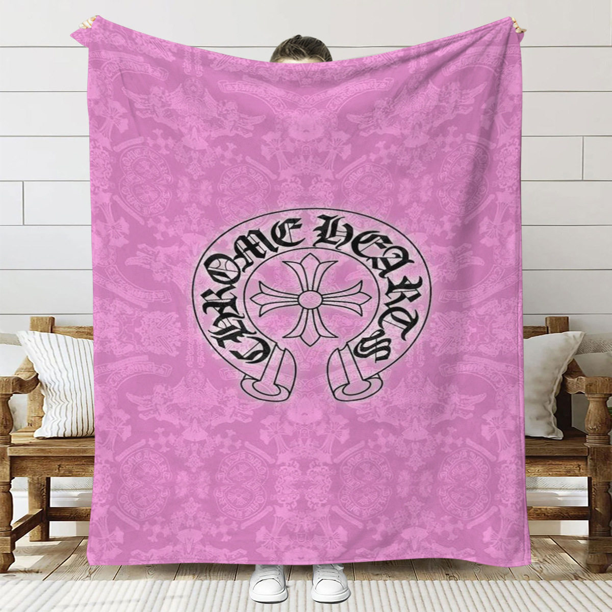 Factory Direct Cross-border Thickened Crohn Flannel Blanket Office Air Conditioning Storage Blanket Travel Blanket First Class