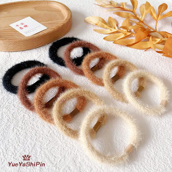Plush Autumn and Winter Hair Ties for Women, High Elasticity and Durable Hair Bands, Simple Ponytail Bun Hair Ties, Korean Style Hair Accessories