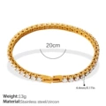 SL469WEG 4.4mm White Zirconia Bracelet