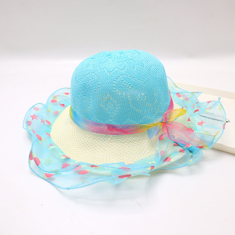 五芒星ドットメッシュ-ブルー