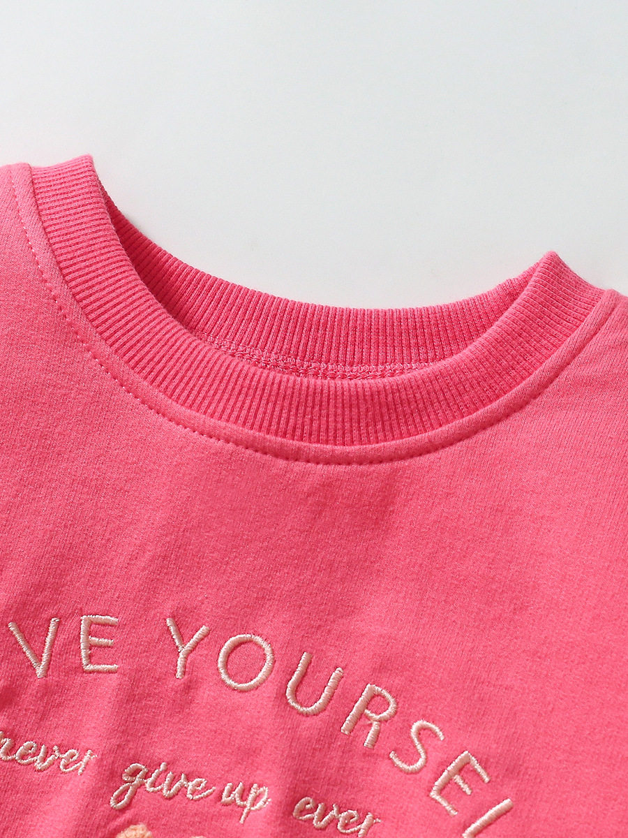 Girls' Hoodie Set, Cute Girls' Children's Clothing, Autumn Long-sleeve Cartoon Kids' Outfit