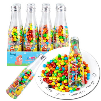 Children's Colorful Cocoa Butter Chocolate Beans Colorful Candy Candy Candy Cacao Beans Kids Snacks Bottled Wholesale