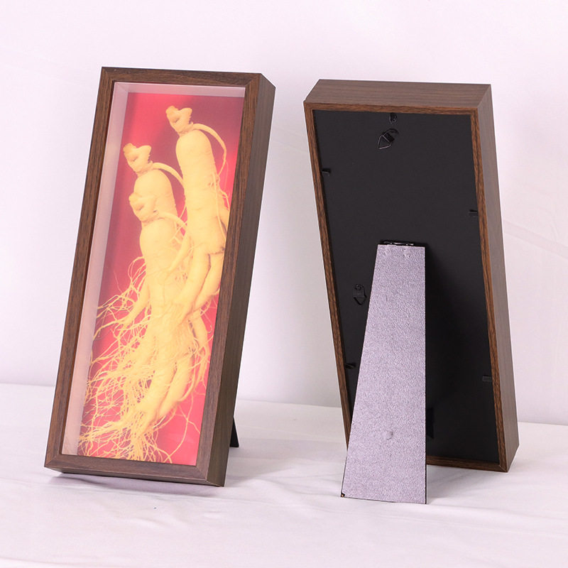 MDF wooden hollow photo frame rectangular handmade three-dimensional gift box display frame factory wholesale