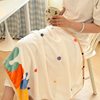 New Shawl Blanket New Milk Fleece Printed Shawl Blanket Multifunctional Student Lunch Break Blanket Coral Fleece Cloak Blanket