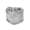 Cross-border special bow heart-shaped glass jewelry box European-style embossed vintage home storage box decorative ornaments