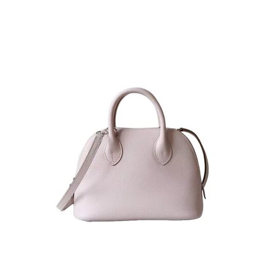 2025 New Mini Shell Bag Top Layer Cowhide Crossbody Small Bag Fashionable Bowling Bag All-match Handbag
