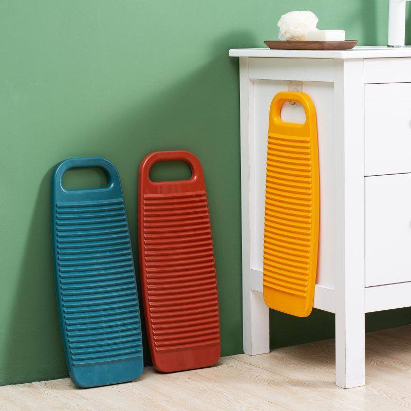 Thickened Plastic Washboard, Old-Fashioned Household Sock Artifact, Dormitory Washboard, Washboard, Non-Slip, Large Size, Durable Size