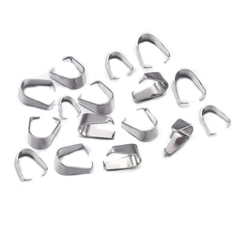 不锈钢瓜子扣 错口瓜子扣 吊坠项链坠扣 钛钢DIY饰品配件现货批发