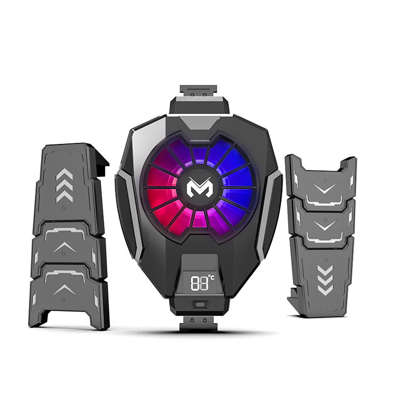 New rice ink DL05 flat panel dedicated semiconductor radiator temperature display two-way telescopic card type frozen back clip