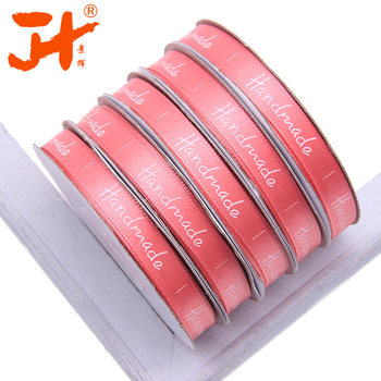 Jinhui Ribbon 1cm English Letter Hand made Polyester Belt Cake Baking Packaging Ribbon Flower Packaging