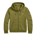 Zipper-military green-white label