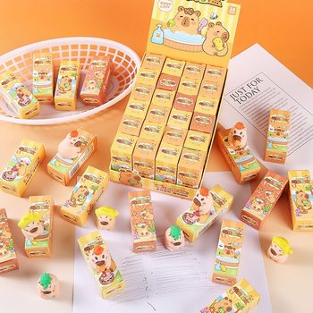 Kapibala Eraser Kindergarten Primary School Children's Stationery Eraser No Chips Leave Marks Boxed Cartoon Eraser