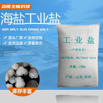 Industrial Salt Sea Salt Wholesale 25kg Industrial Grade Sodium Chloride Water Treatment Large Granule Industrial Coarse Salt Raw Material Solid