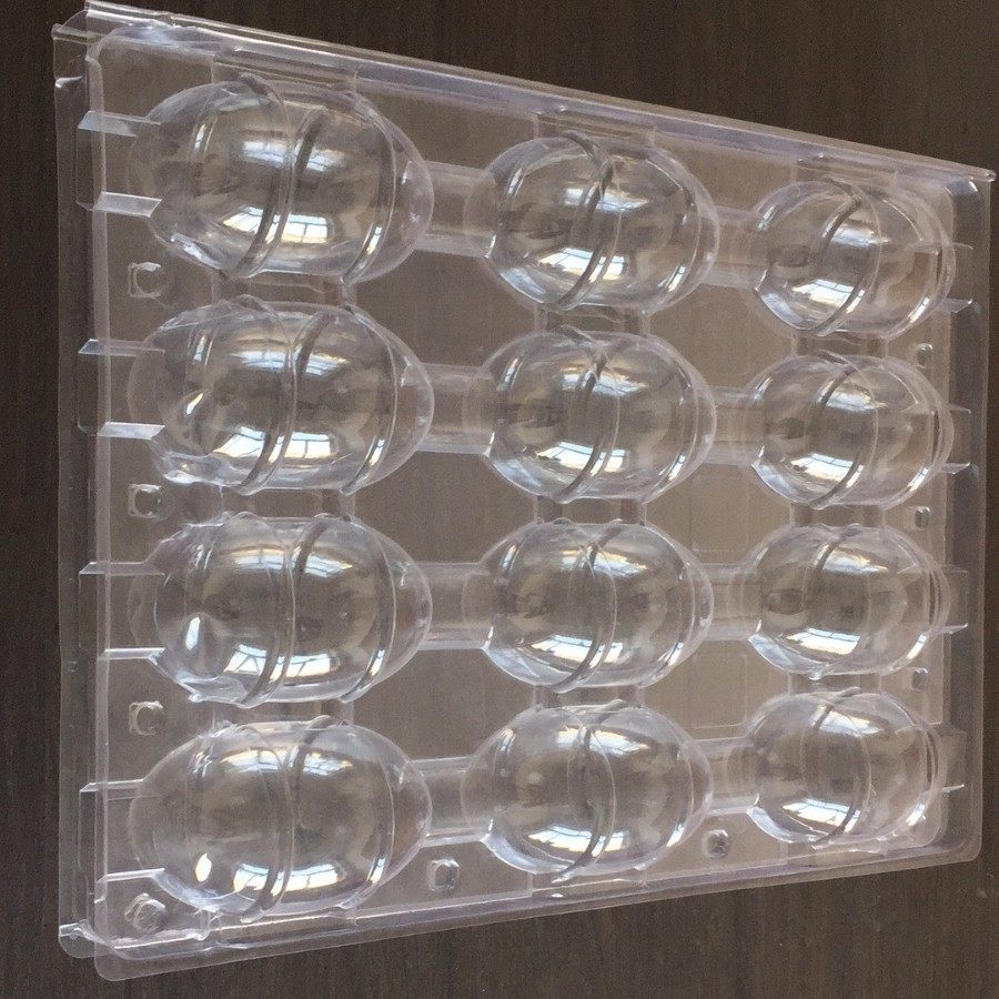 Plastic Goose Egg Tray, Transparent, 12 Large Goose Egg Trays, Disposable Walnut Tray Packaging, Double Yolk Duck Egg Box