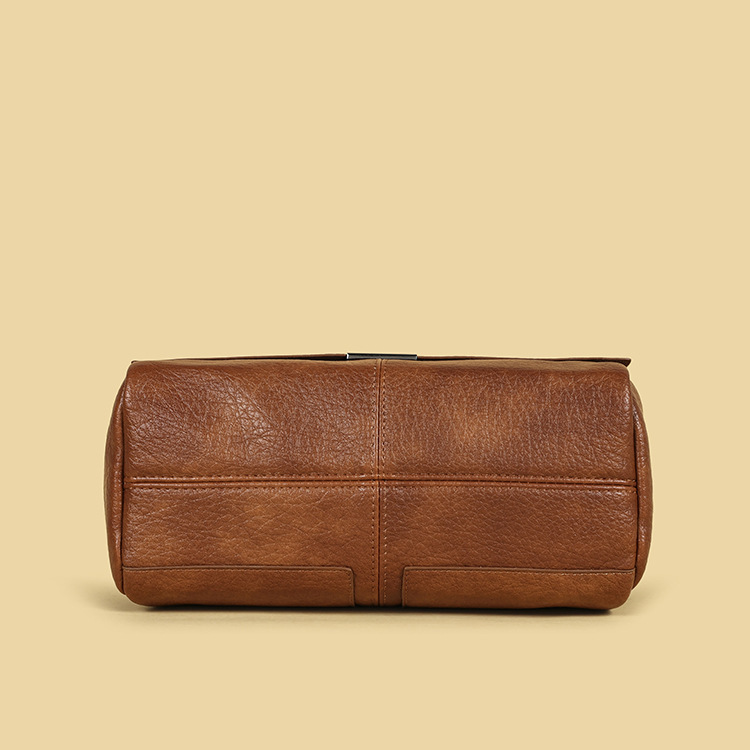 Túi xách nữ Boston dáng ngang phong cách tối giản, đeo vai và đeo chéo tiện dụng — màu đen, Màu nâu, Màu nâu cà phê, Màu trắng ngà